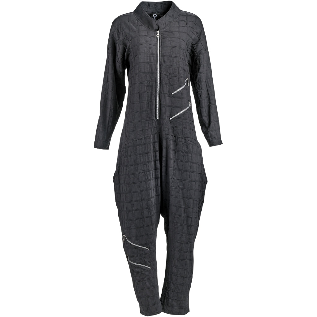 My Soul BUBBLE JUMPSUIT WITH ZIPPER DETAILS Jumpsuit Black