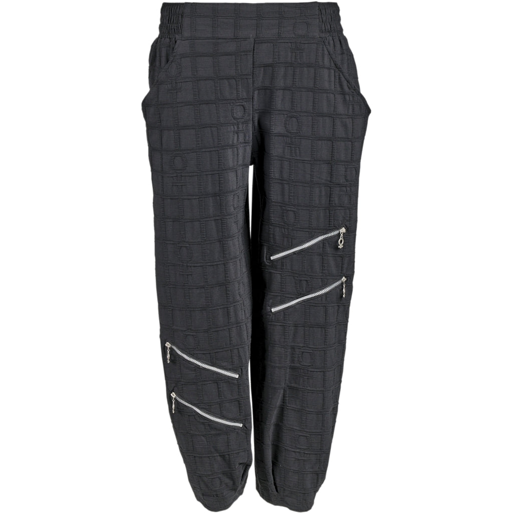 My Soul BUBBLE PANTS WITH ZIPPER DETAILS Pants Black