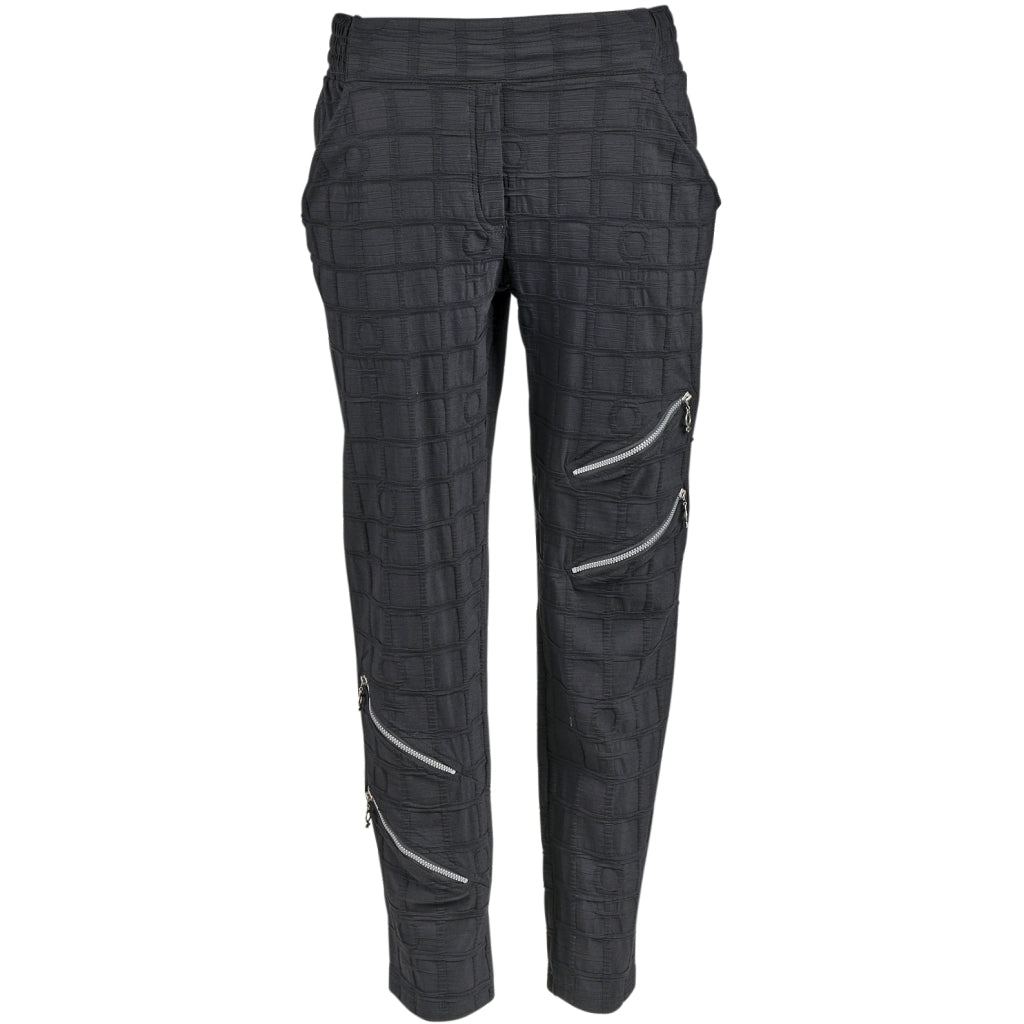 My Soul BUBBLE PANTS WITH ZIPPER DETAILS Pants Black
