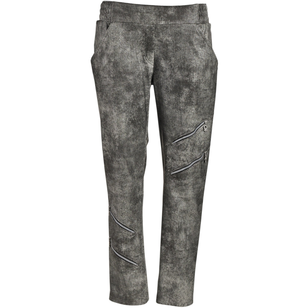 My Soul NAPPA PANTS WITH ZIPPER DETAILS Pants Grey