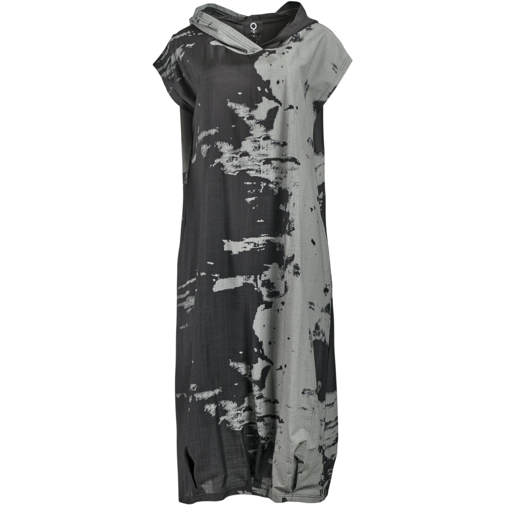 My Soul PRINT DRESS WITH HOODIE Dress Black/Grey