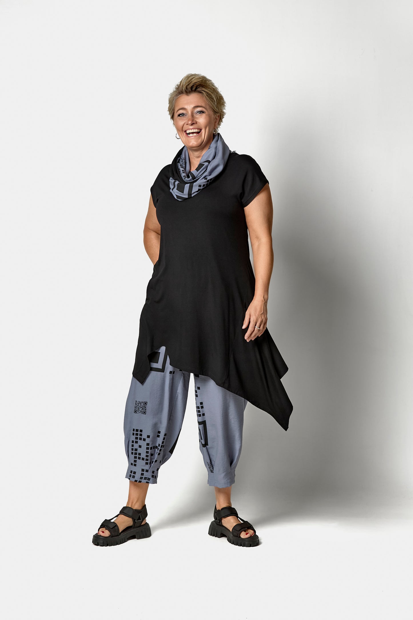 JERSEY DRESS - Black