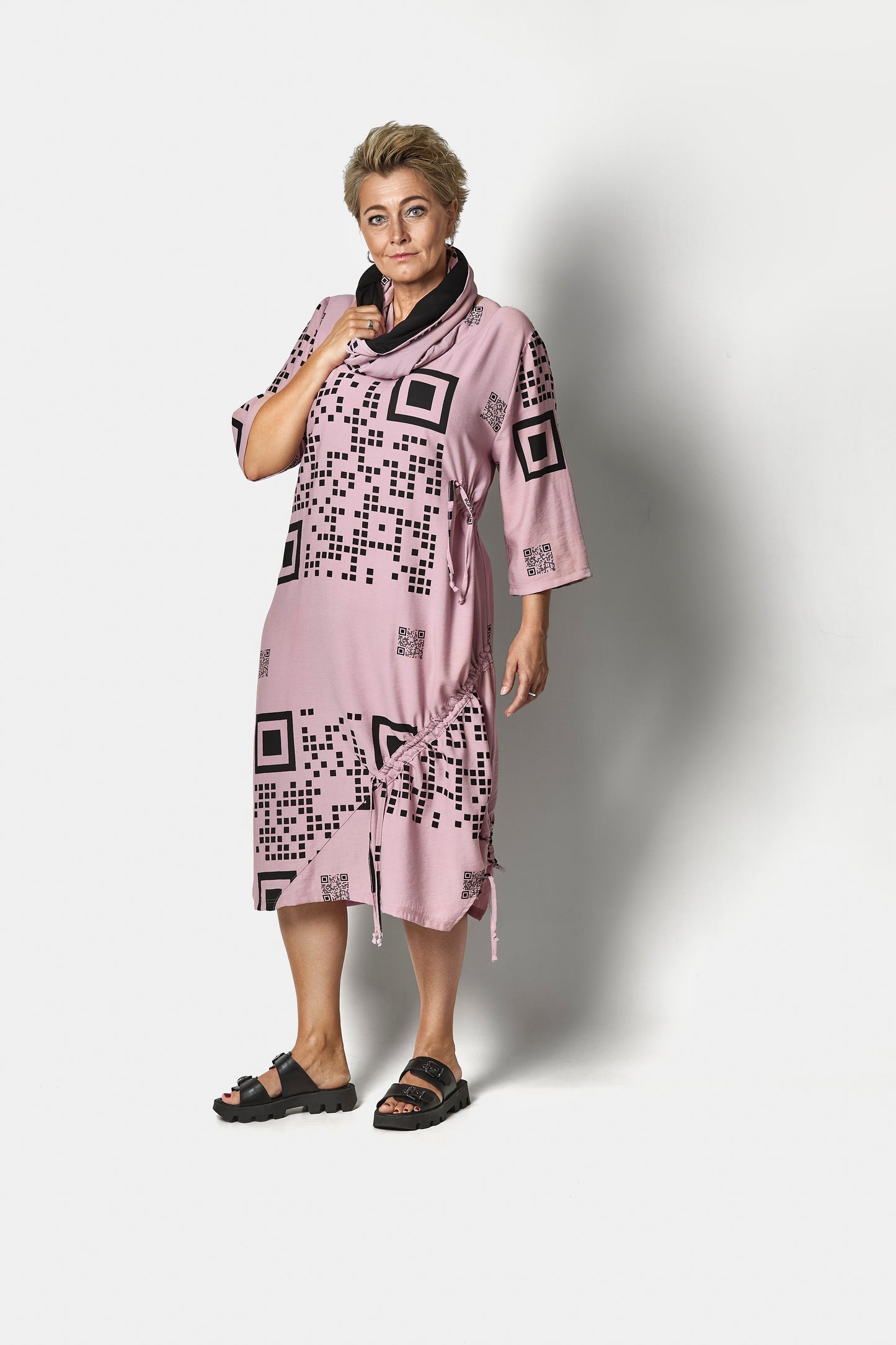 QR DRESS - Rose