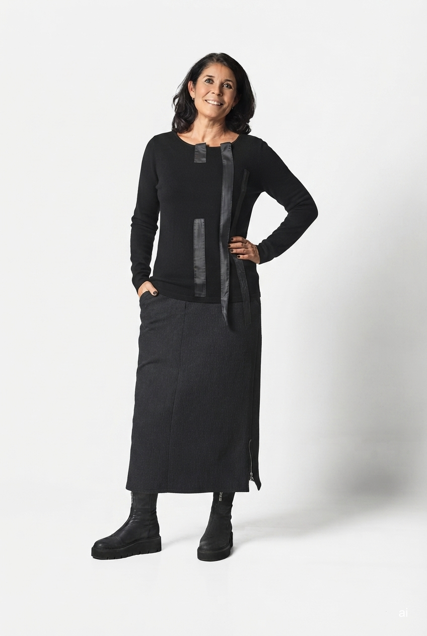 PRINT T-SHIRT - PLAIN BLACK