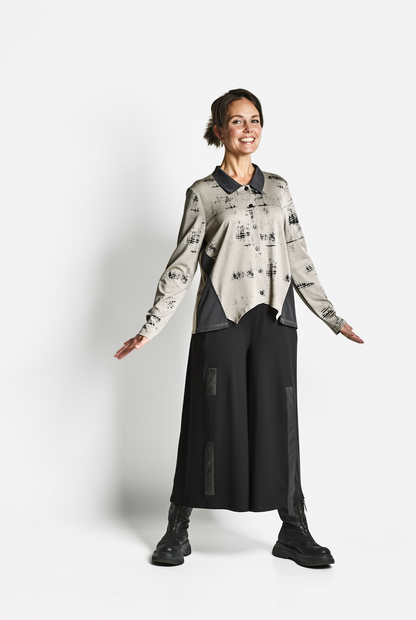 PRINT BLOUSE - Sand