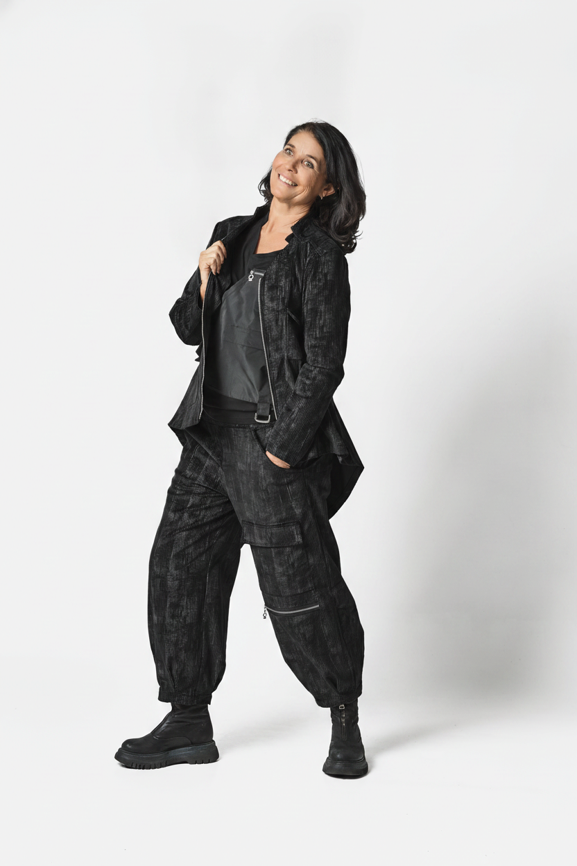 VELVET JACKET - Black
