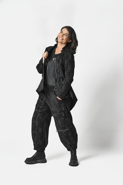 VELVET JACKET - Black