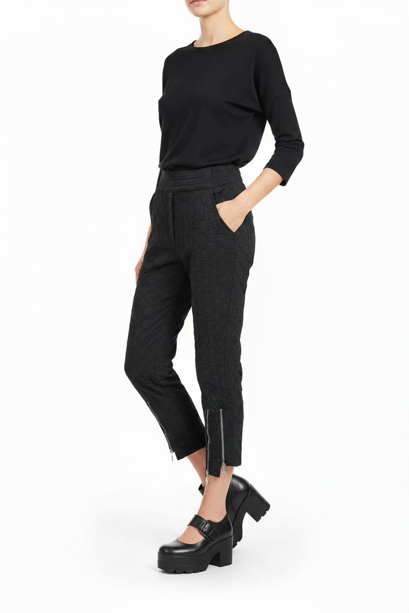 BUBBLE PANTS - Black