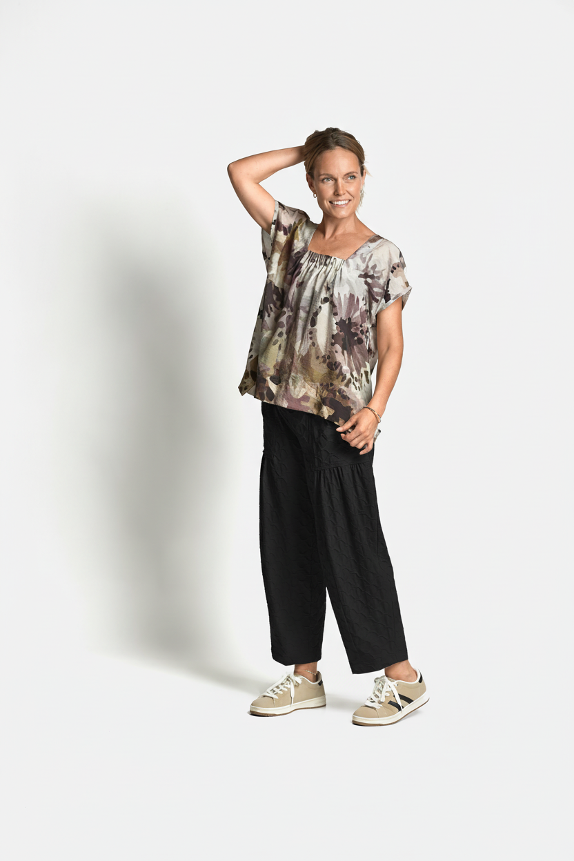 BUBBLE PANTS - Black