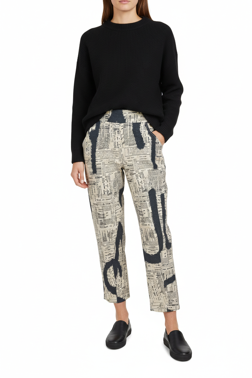 LETTERS PANTS - Sand