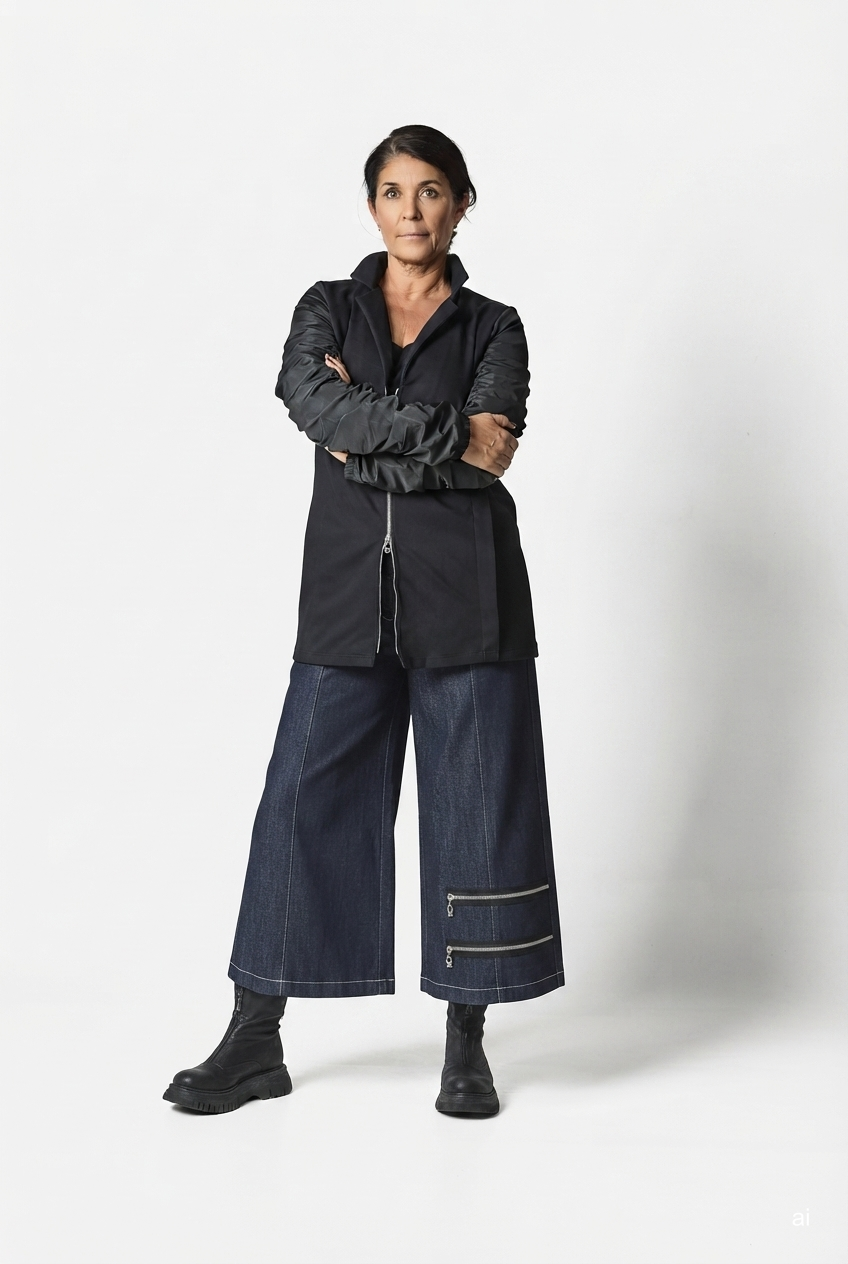 STRETCH PANTS - Blue