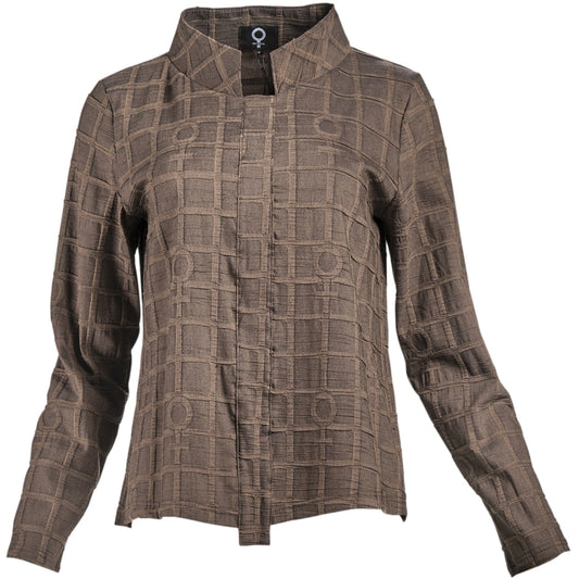 My Soul BUBBLE BLOUSE WITH DETAILS Blouse Brown