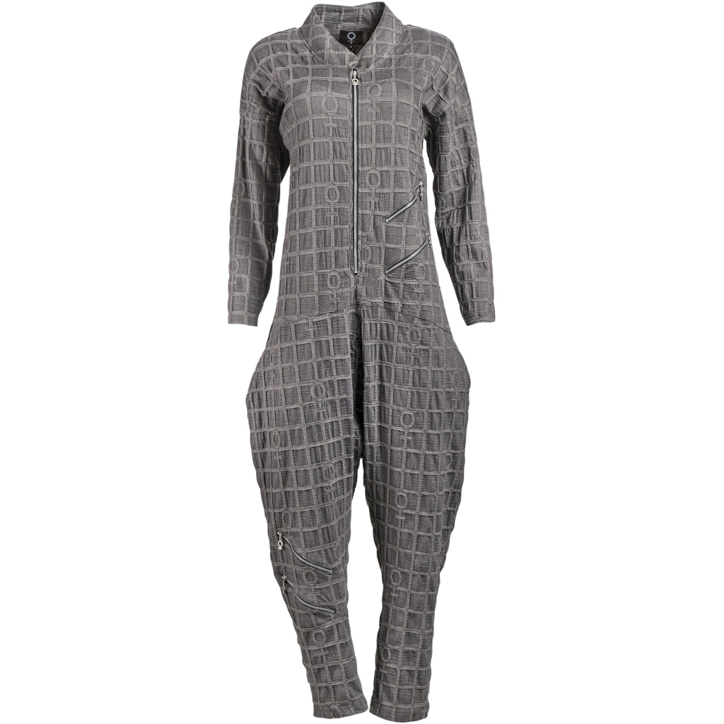 My Soul BUBBLE JUMPSUIT WITH ZIPPER DETAILS Jumpsuit Grey