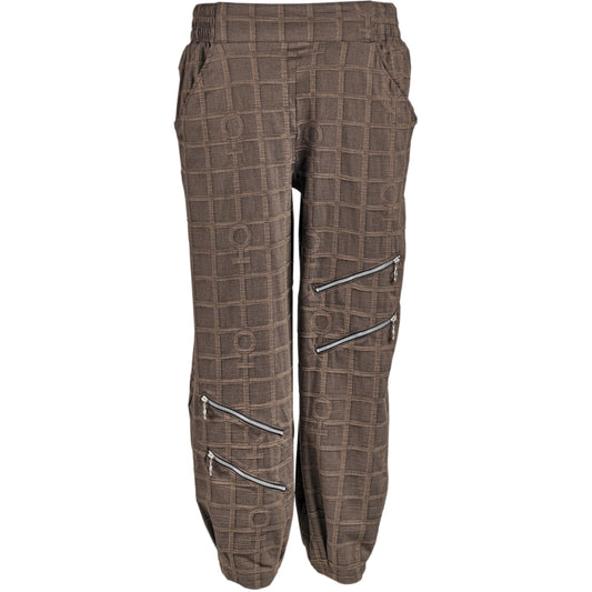 My Soul BUBBLE PANTS WITH ZIPPER DETAILS Pants Brown