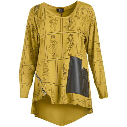 My Soul CARTOON TUNIC WITH DETAILS Tunic Honey
