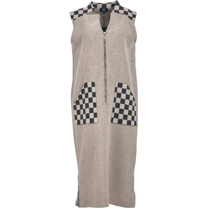 My Soul CRINCLE DRESS Dress Sand/Check
