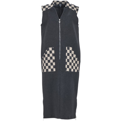 My Soul CRINCLE DRESS Dress Black/Check