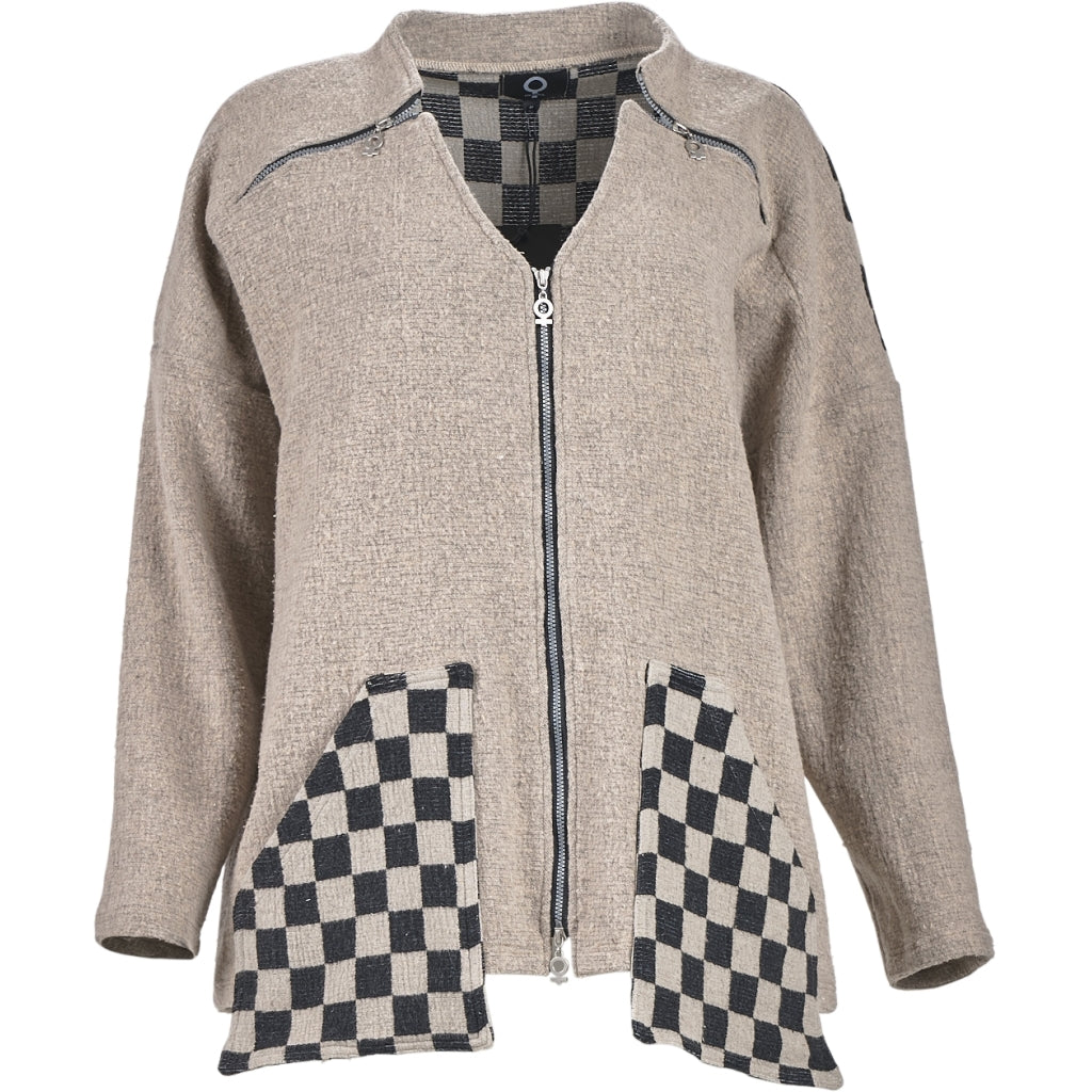 My Soul Crincle Jacket Sand/Check