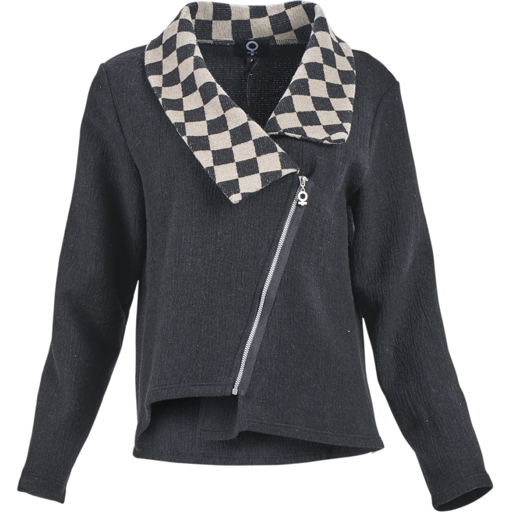 My Soul Crincle Jacket Black/Check