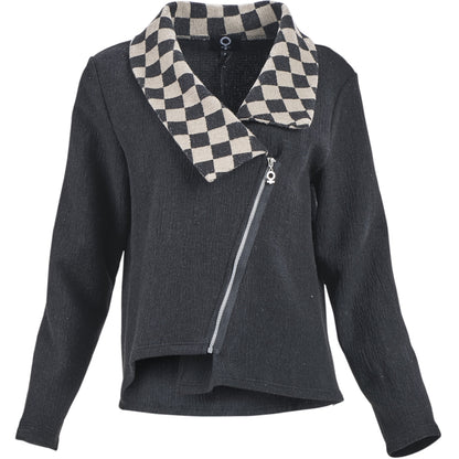 My Soul Crincle Jacket Black/Check