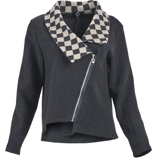 My Soul CRINCLE JACKET Jacket Black/Check