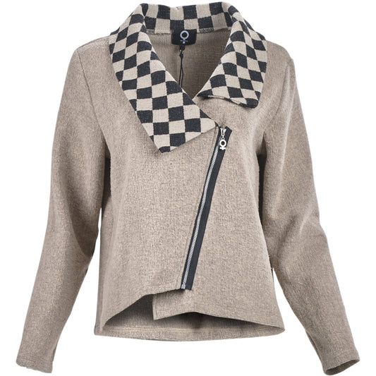 My Soul CRINCLE JACKET Jacket Sand/Check
