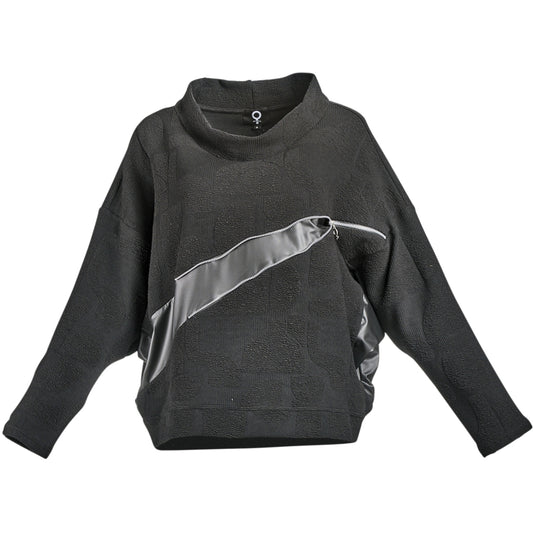 My Soul DOUBLE LONGSLEEVE T-SHIRT WITH ZIPPER T-shirt Black