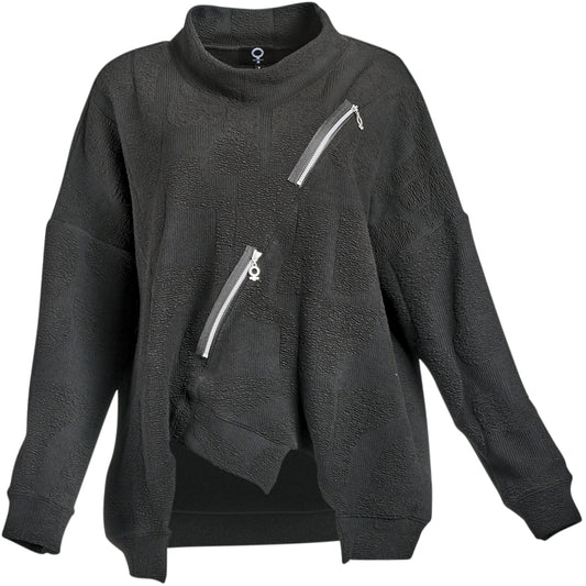 My Soul DOUBLE LONGSLEEVE T-SHIRT WITH ZIPPER DETAILS T-shirt Black