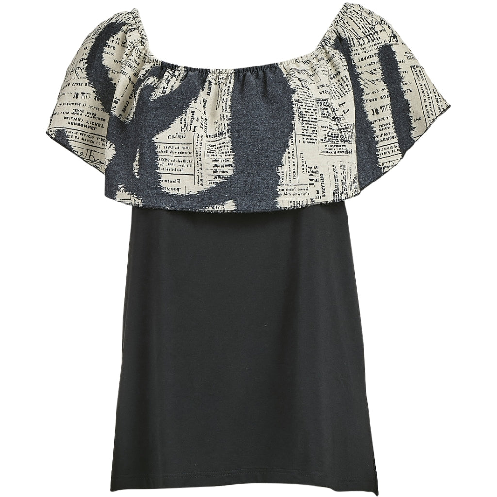 My Soul LETTERS TOP Top Black
