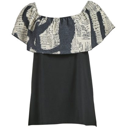 My Soul LETTERS TOP Top Black
