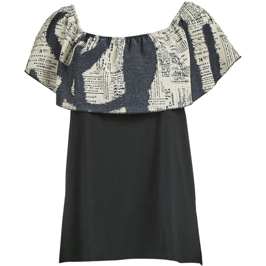 My Soul LETTERS TOP Top Black