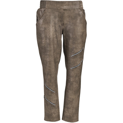 My Soul NAPPA PANTS WITH ZIPPER DETAILS Pants Brown