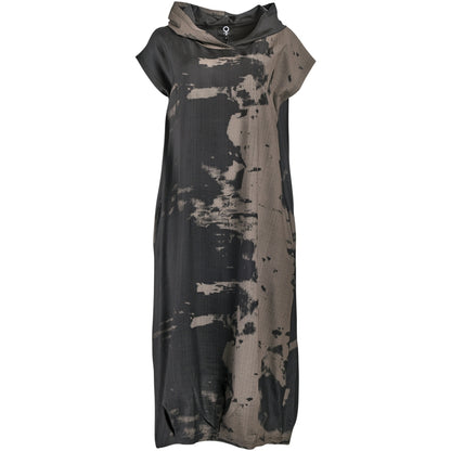 My Soul PRINT DRESS WITH HOODIE Dress Black/Brown