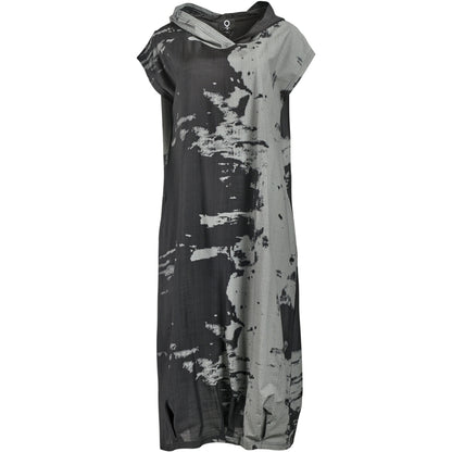 My Soul PRINT DRESS WITH HOODIE Dress Black/Grey