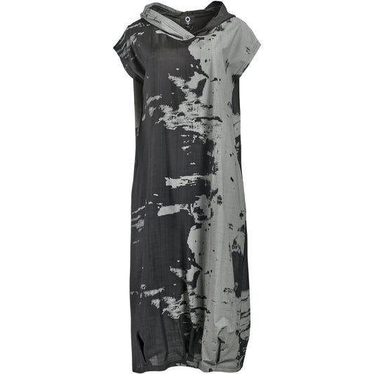 My Soul PRINT DRESS WITH HOODIE Dress Black/Grey