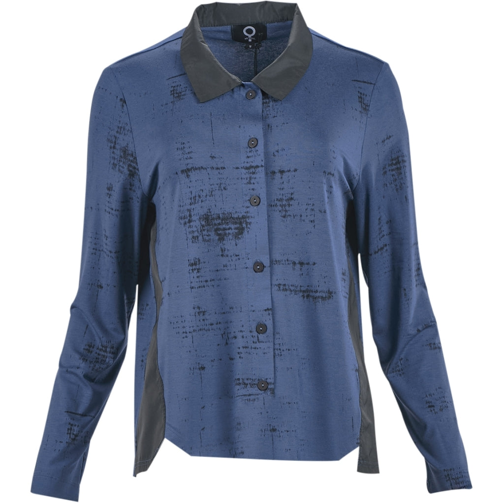 My Soul Print Blouse Blue