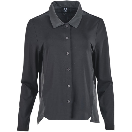 My Soul PRINT BLOUSE Blouse PLAIN BLACK