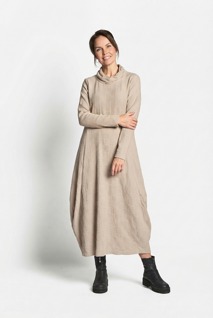 BUBBLE DRESS - Sand