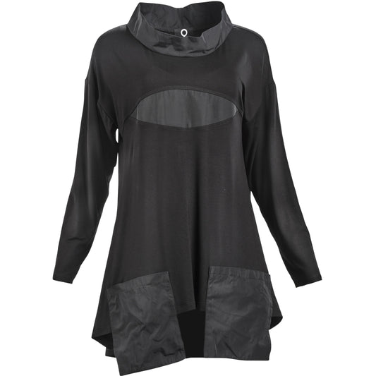 My Soul Tunic in mixed fabvric Tunic Black