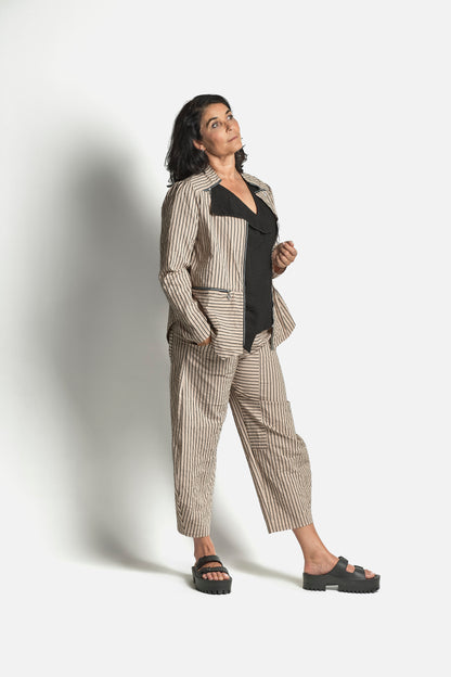 CRINCLE PANTS - Sand