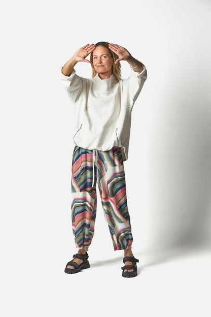 PRINT PANTS - Wave