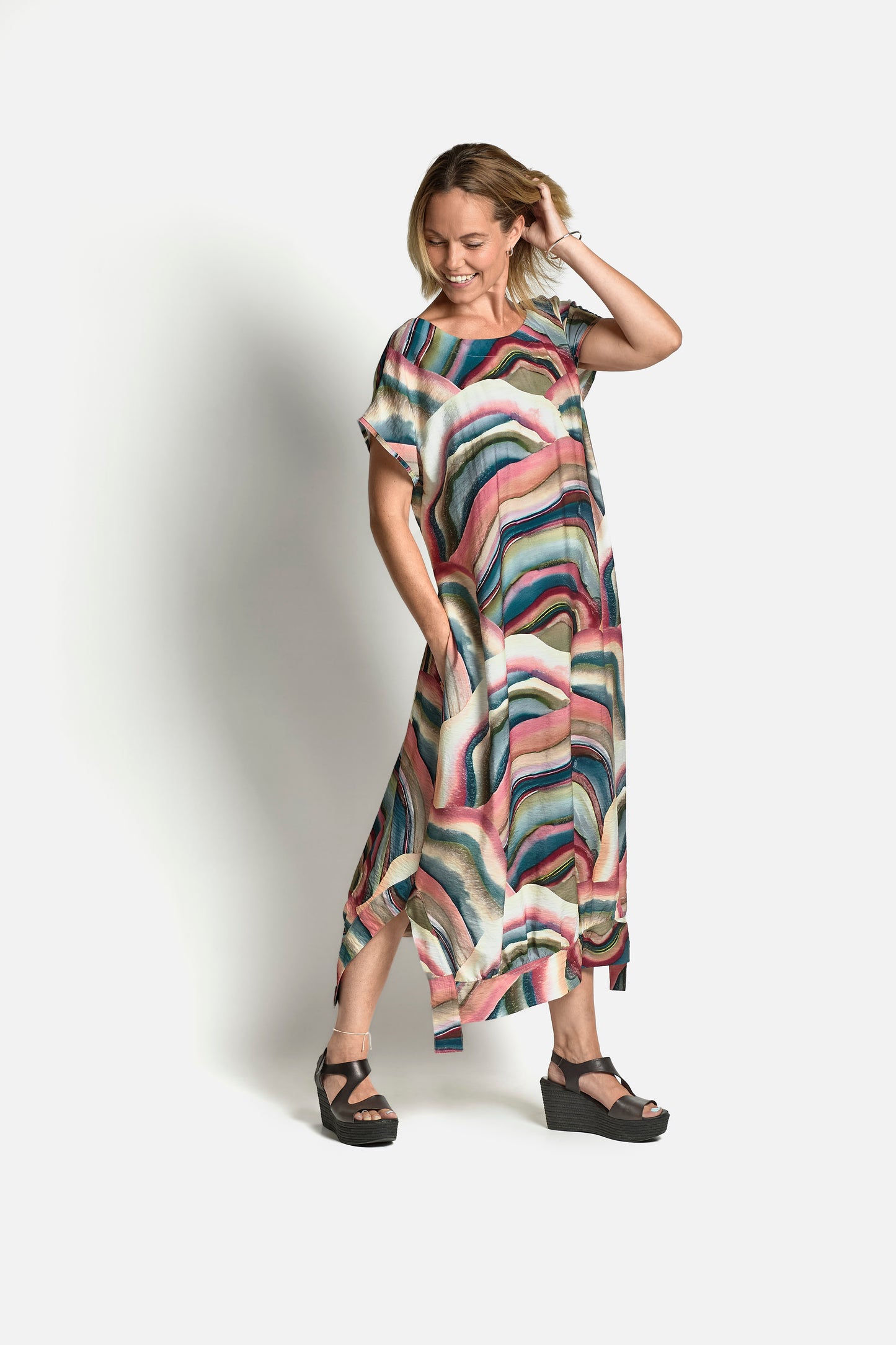 PRINT DRESS - Wave
