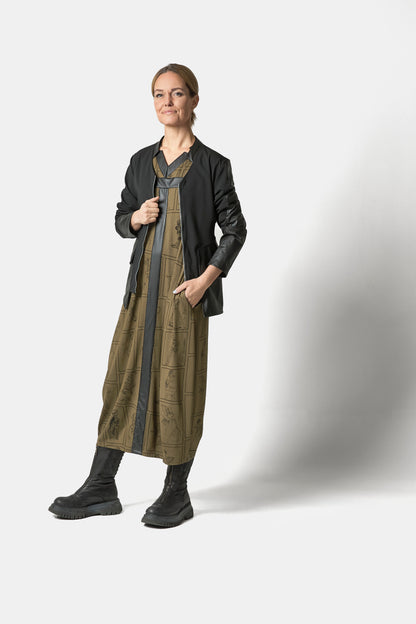 STRETCH JACKET WITH DETAILS - Black