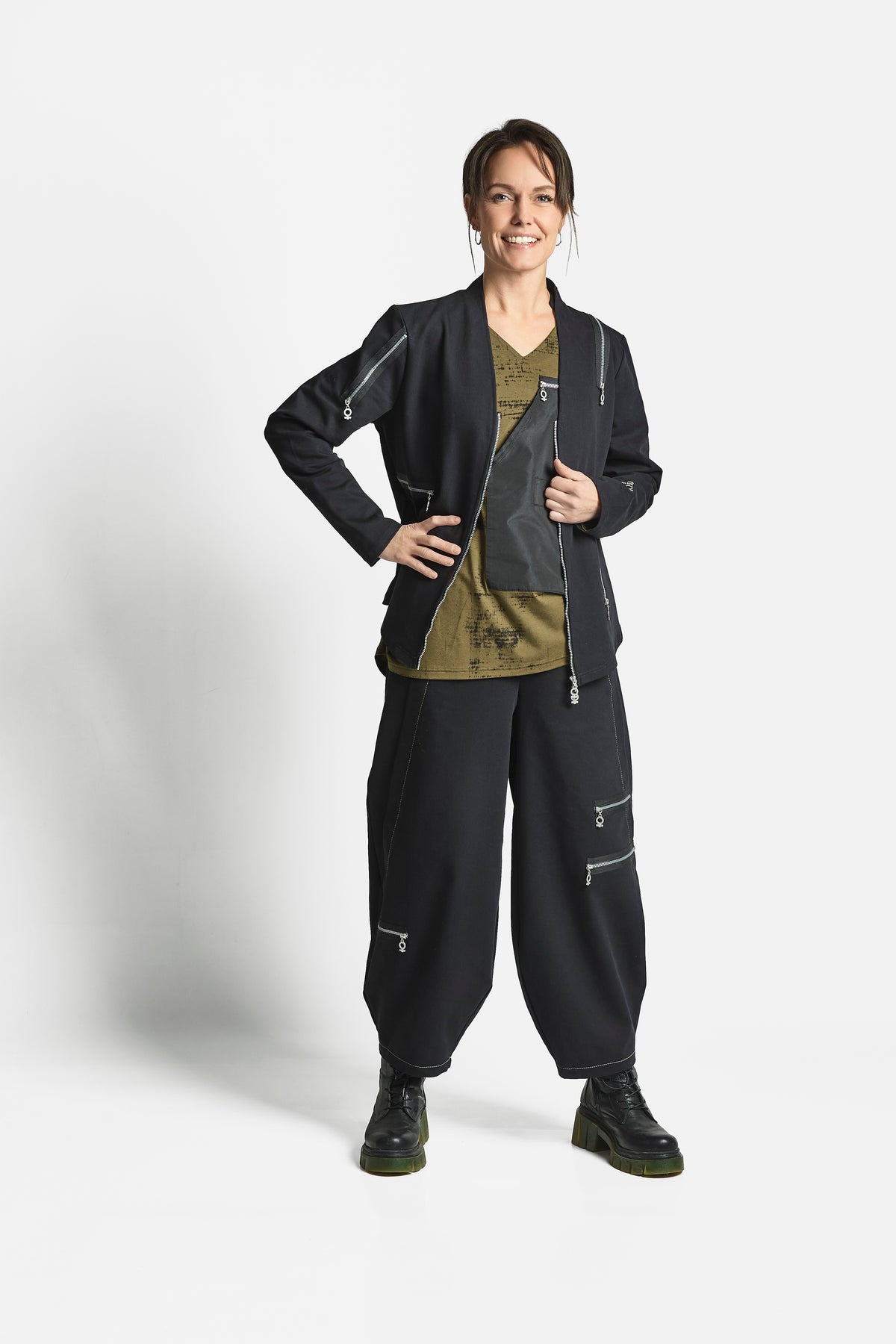 STRETCH PANTS - Black