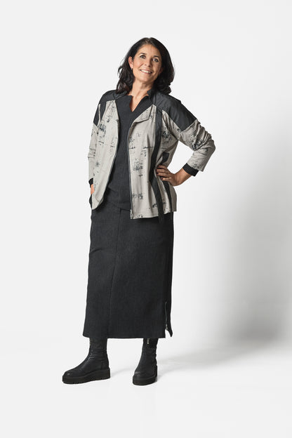 CRINCLE BLOUSE - Black