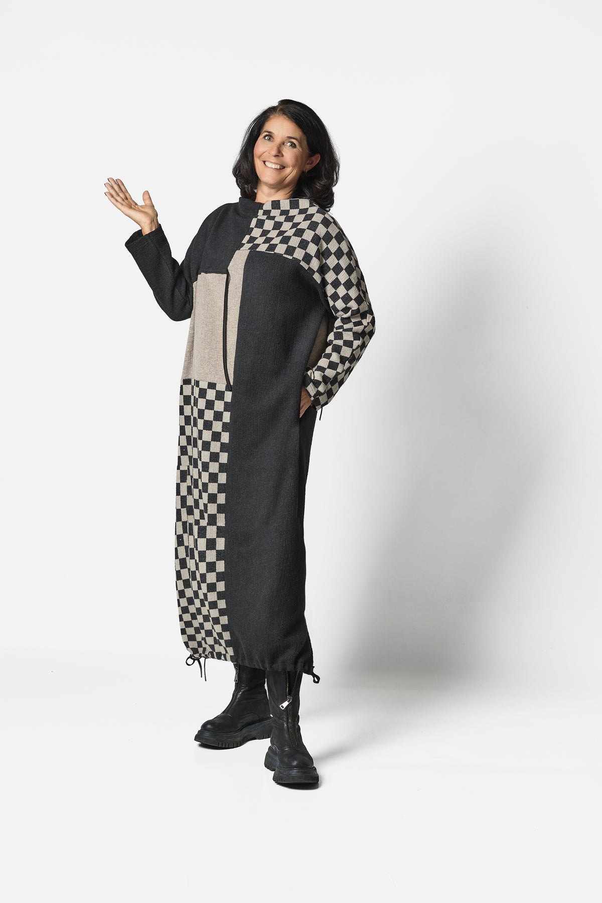 CRINCLE DRESS - Mixed col.
