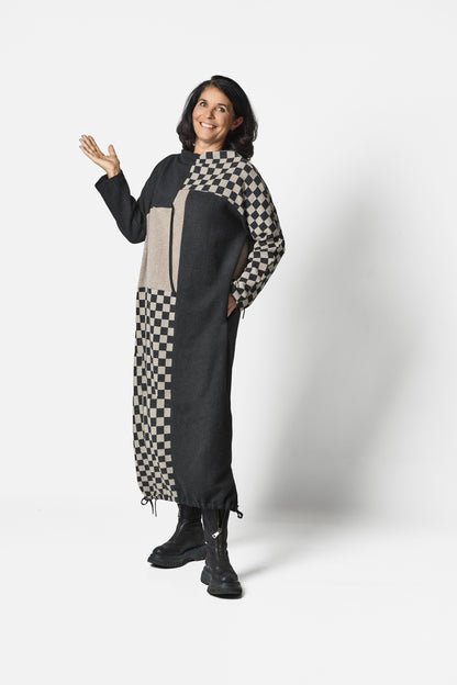 CRINCLE DRESS - Mixed col.