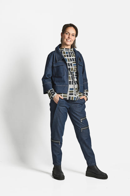 STRETCH PANTS - Blue