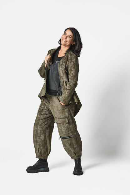 VELVET PANTS - Black